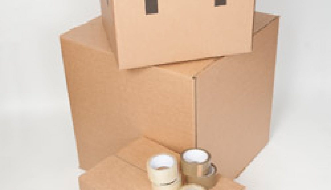 cardboard boxes